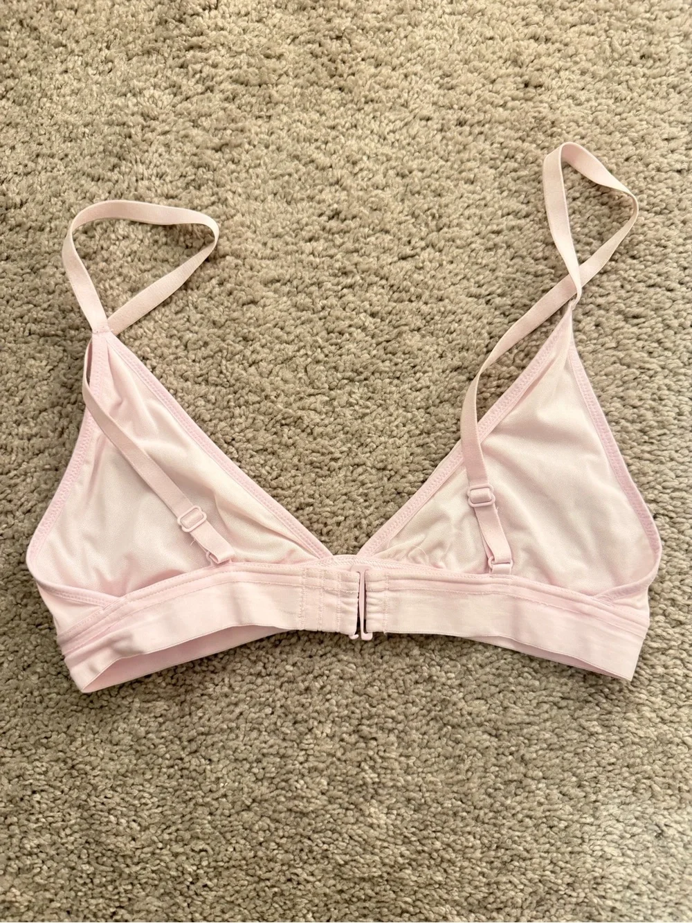 Nulu Mesh Logo Triangle Bralette *A/ B Cup